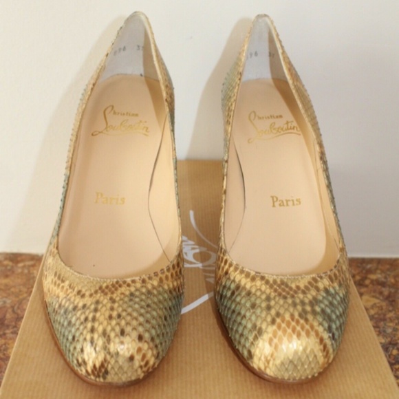 Christian Louboutin Multicolor Python Heels - Picture 5 of 12